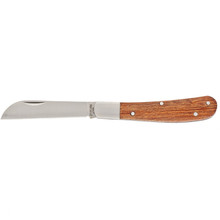 PALISAD 79003 Нож складной, 173 мм, прямое лезвие, деревянная рукоятка