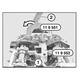 Licota ATA-3805 Набор фиксаторов для бензиновых двигателей PSA, MINI N12, N14