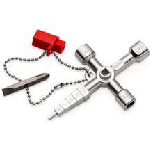 Knipex KN-001104 Ключ крестовой 4-лучевой для стандартных шкафов Profi-Key, 90 мм