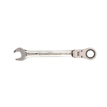 MATRIX 14828 Ключ комбинированный трещоточный, 15 мм, CrV, шарнирный, зерк.хром