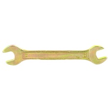 СИБРТЕХ 14304 Ключ рожковый, 10 х 11 мм, желтый цинк