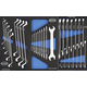 Licota AWX-2601BTSEK01 Тележка инструментальная 6 полок пласт. стол., с комплектом инструмента, 215 пр. сине-серая