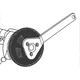 Licota ATA-0372 Ключ для фиксации глубоко посаженных шкивов помп VAG