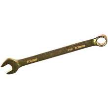 СИБРТЕХ 14976 Ключ комбинированный, 10 мм, желтый цинк