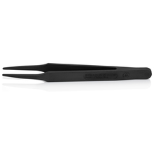 Knipex KN-920901ESD Пинцет углепластиковый ESD, 115 мм, гладкие прямые тупые губки, чёрный матовый