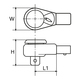 Licota AQC-R41418S Насадка для динамометрического ключа трещоточная 1/2", короткая