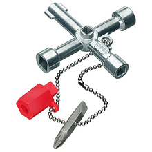 Knipex KN-001103 Ключ крестовидный для электрошкафов, водоприборов и газовых кранов с головками разной формы