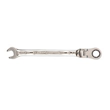 MATRIX 14826 Ключ комбинированный трещоточный, 9 мм, CrV, шарнирный, зерк.хром