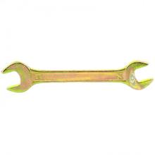 СИБРТЕХ M-14308 Ключ рожковый, 14 х 15 мм, желтый цинк
